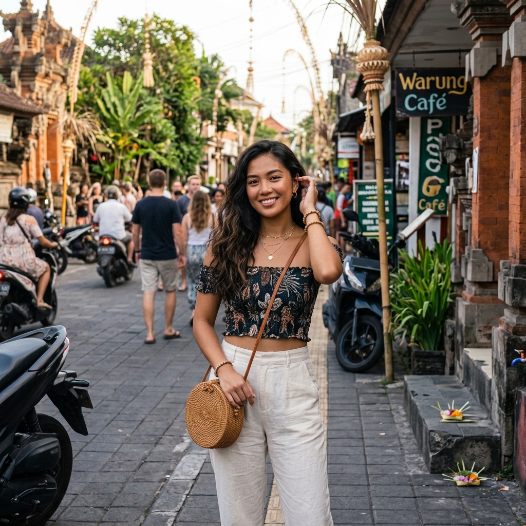 Solo traveler alone in a new city